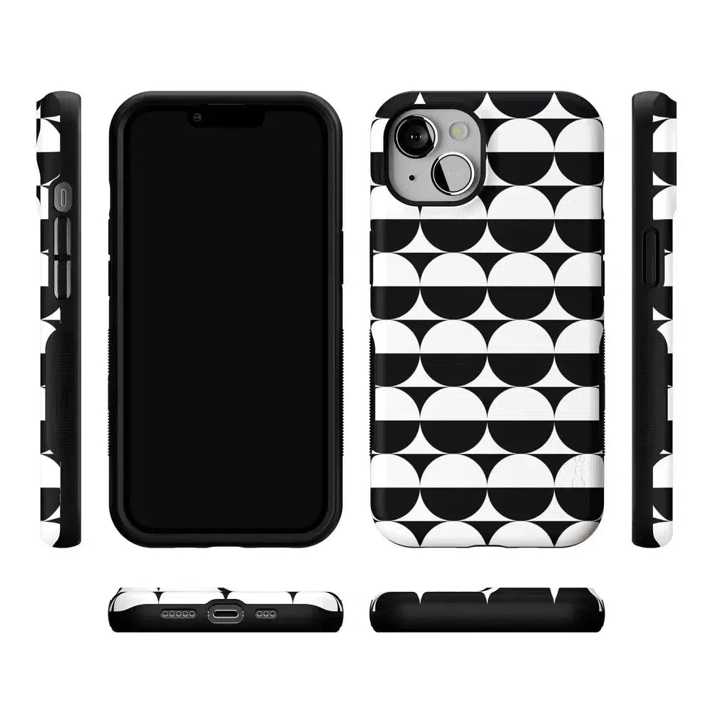 Half Moon | High Contrast Design Case Phone Case Casetry