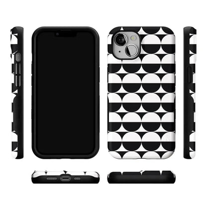 Half Moon | High Contrast Design Case Phone Case Casetry