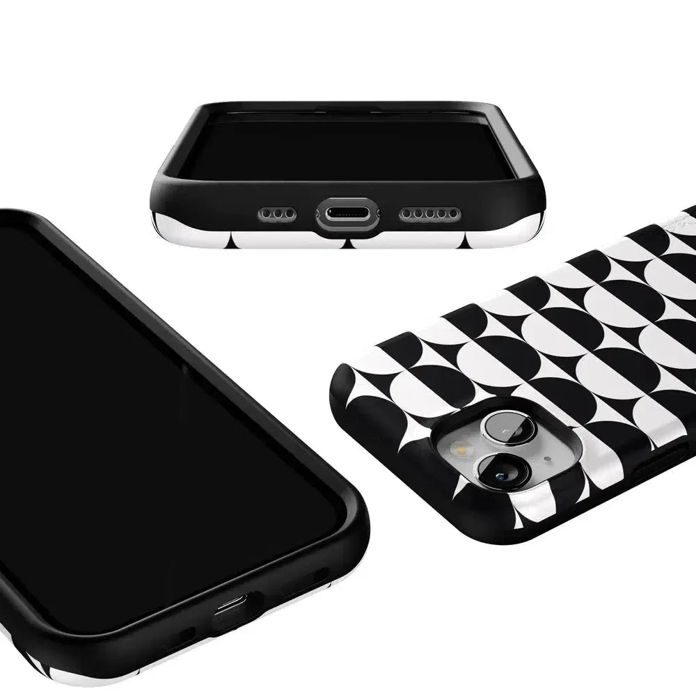 Half Moon | High Contrast Design Case Phone Case Casetry
