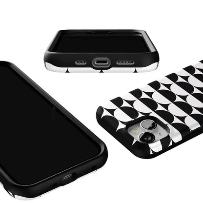 Half Moon | High Contrast Design Case Phone Case Casetry