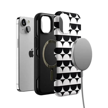 Half Moon | High Contrast Design Case Phone Case Casetry