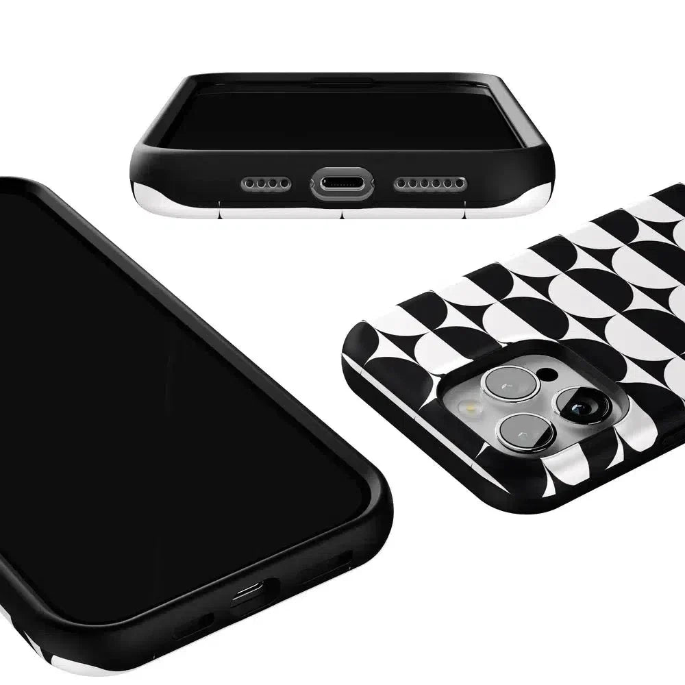 Half Moon | High Contrast Design Case Phone Case Casetry