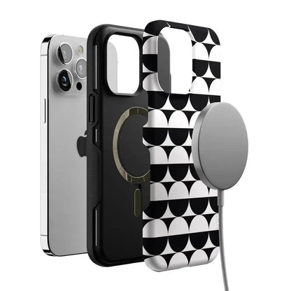 Half Moon | High Contrast Design Case Phone Case Casetry