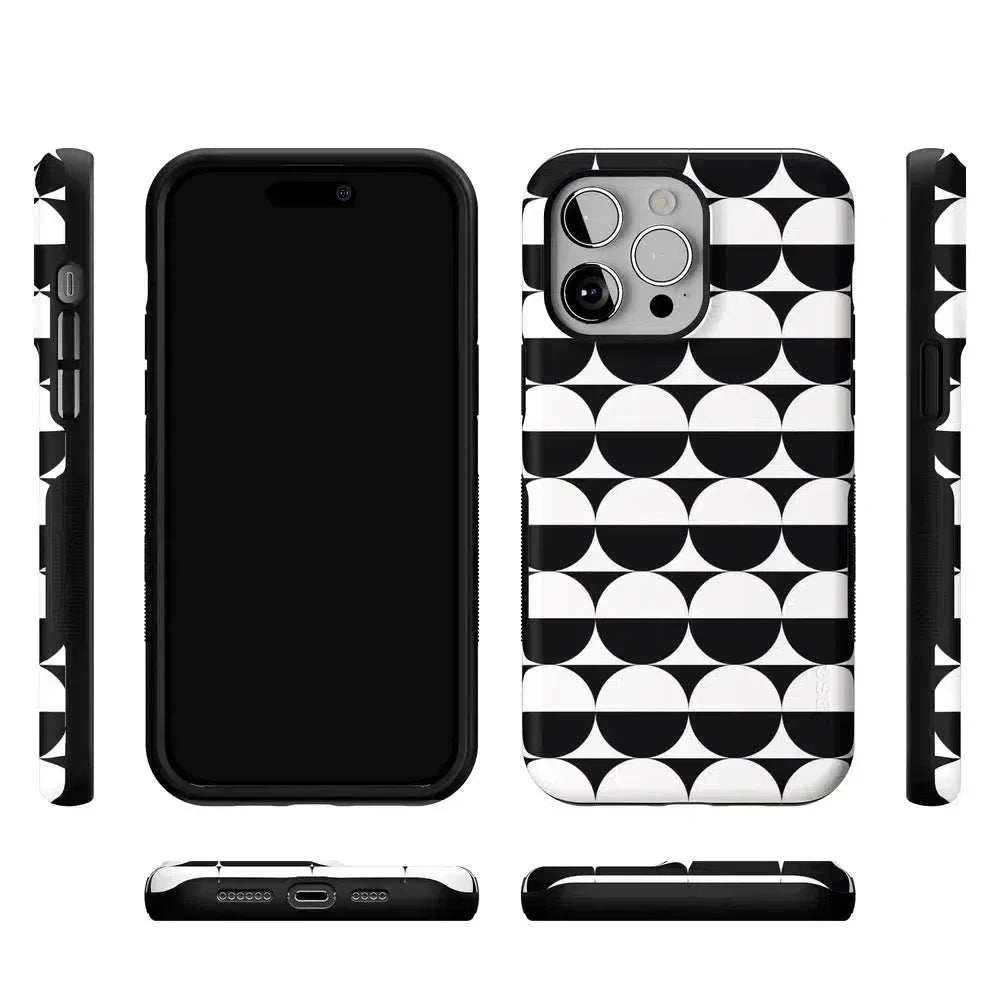 Half Moon | High Contrast Design Case Phone Case Casetry