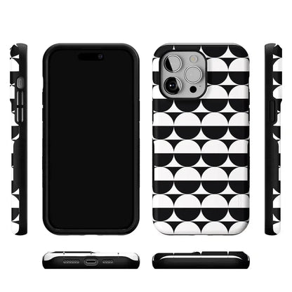 Half Moon | High Contrast Design Case Phone Case Casetry