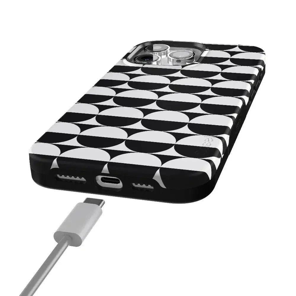 Half Moon | High Contrast Design Case Phone Case Casetry