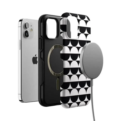 Half Moon | High Contrast Design Case Phone Case Casetry