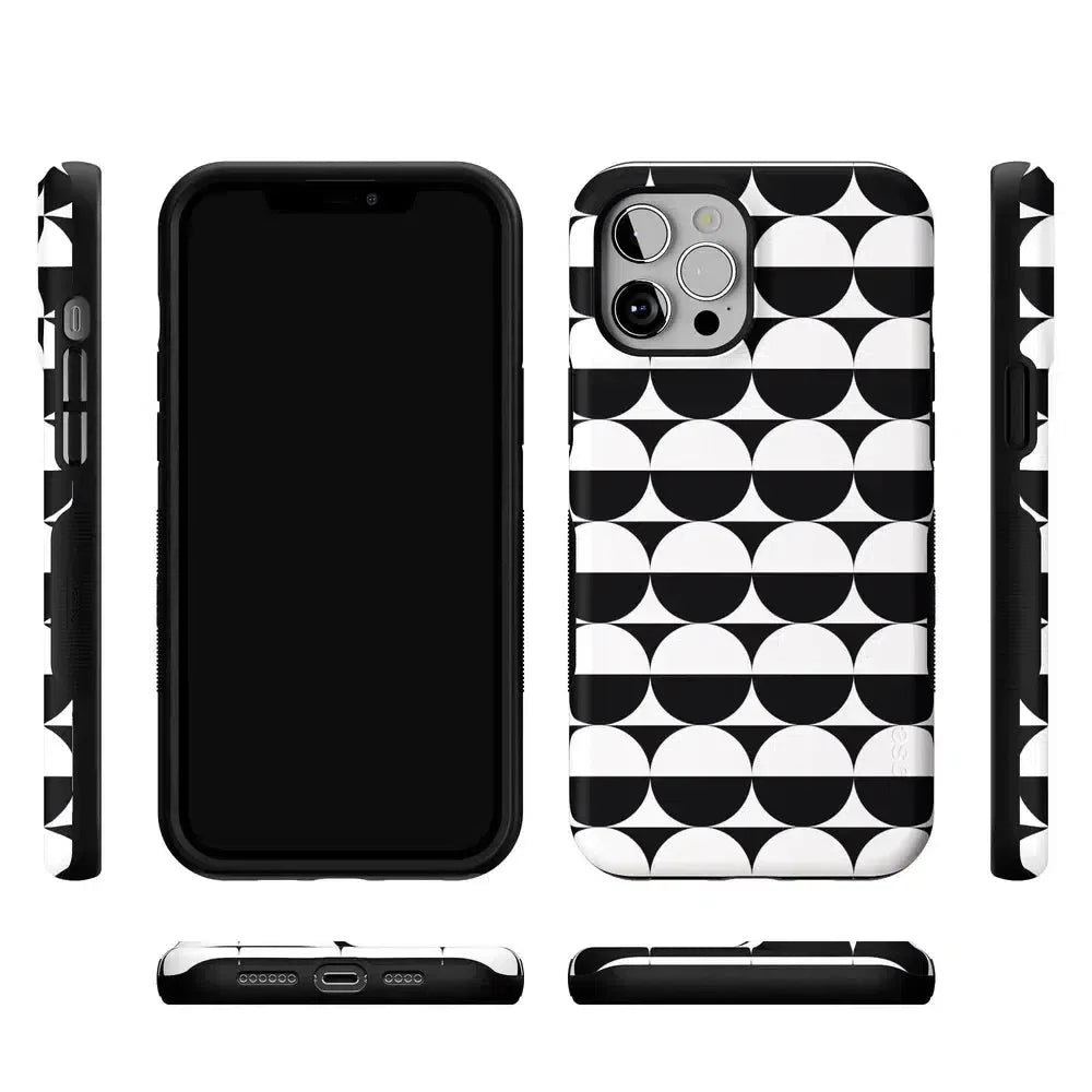 Half Moon | High Contrast Design Case Phone Case Casetry