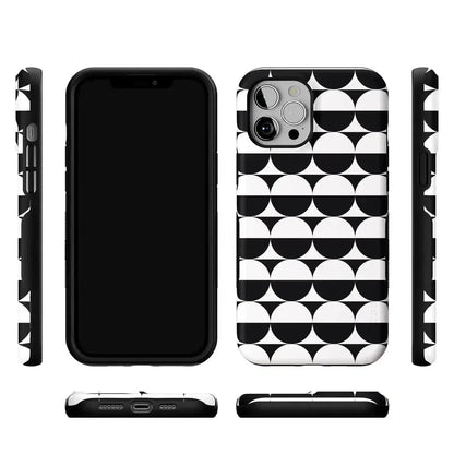 Half Moon | High Contrast Design Case Phone Case Casetry