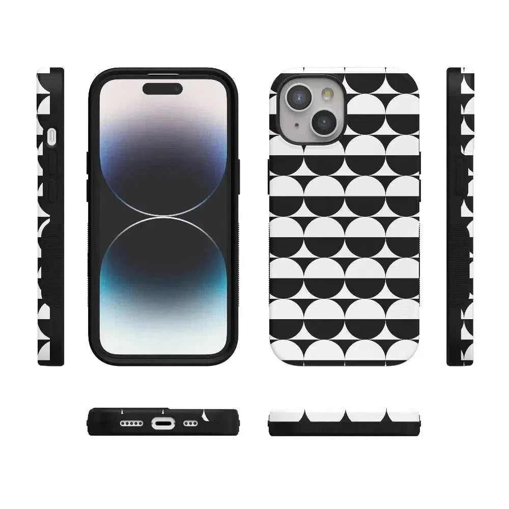 Half Moon | High Contrast Design Case Phone Case Casetry