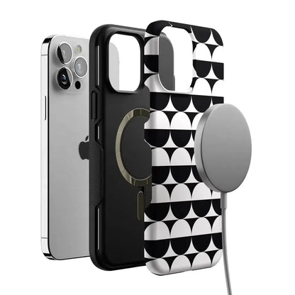 Half Moon | High Contrast Design Case Phone Case Casetry