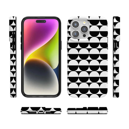Half Moon | High Contrast Design Case Phone Case Casetry