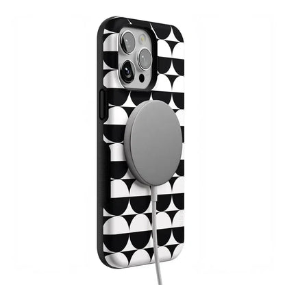 Half Moon | High Contrast Design Case Phone Case Casetry