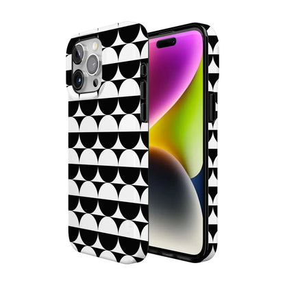 Half Moon | High Contrast Design Case Phone Case Casetry