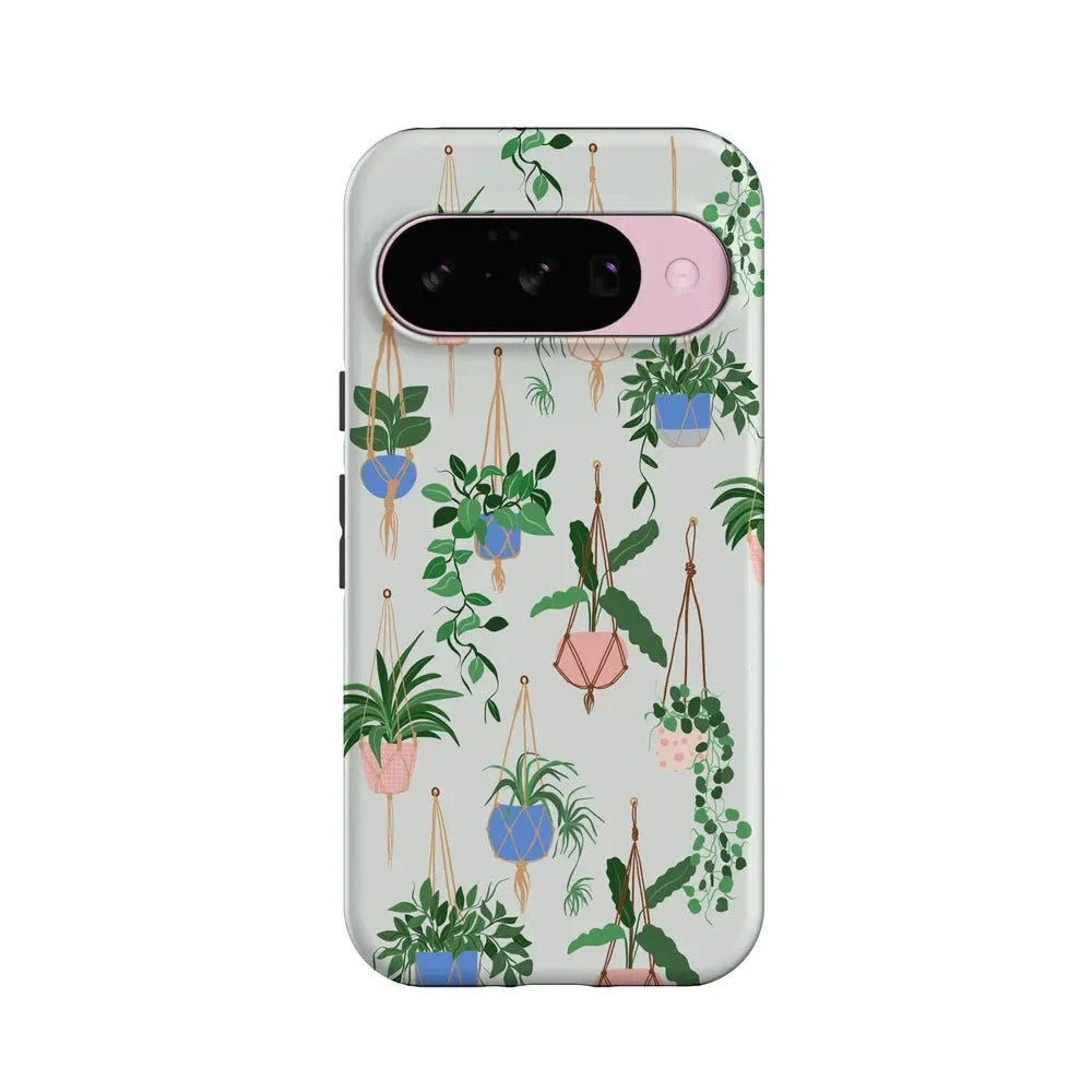 Hanging Around | Potted Plants Floral Google Pixel Case Google Pixel Case Casetry Essential + MagSafe® Google Pixel 10