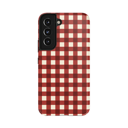Checked Twice | Red Plaid Case