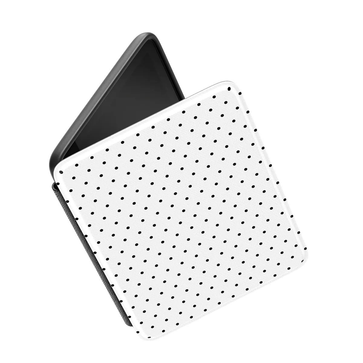 On the Dot | Black Polka Dot Kindle Case