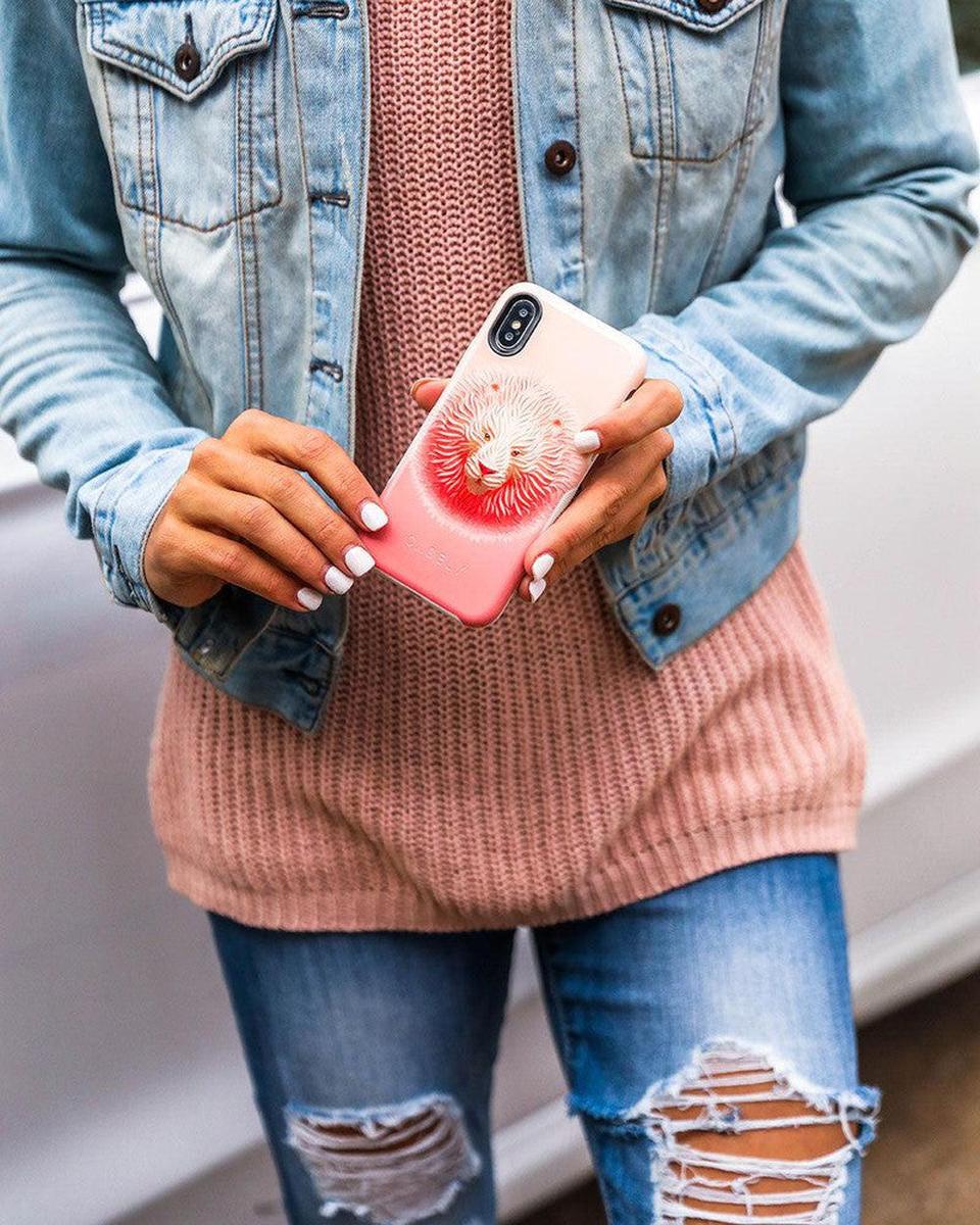 Hear Me Roar | Blush Lion Case iPhone Case get.casely