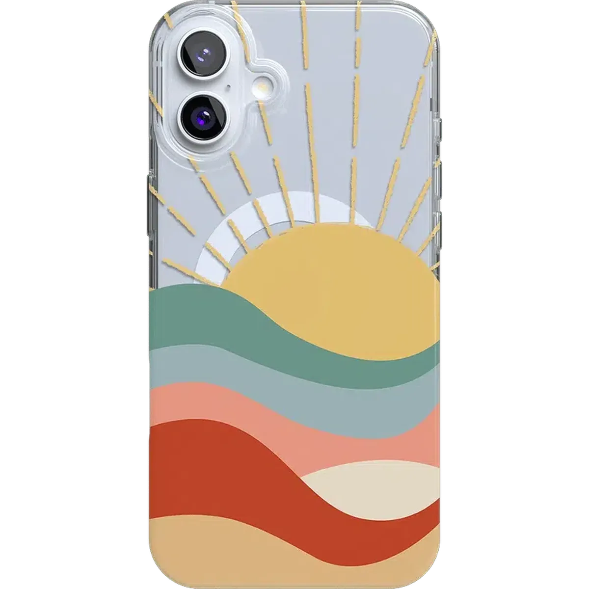 Here Comes the Sun | Colorblock Sunset Case iPhone Case get.casely Classic + MagSafe® iPhone 16 Plus