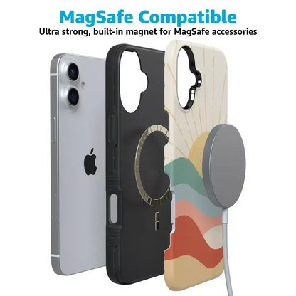 Here Comes the Sun | Colorblock Sunset Case iPhone Case get.casely