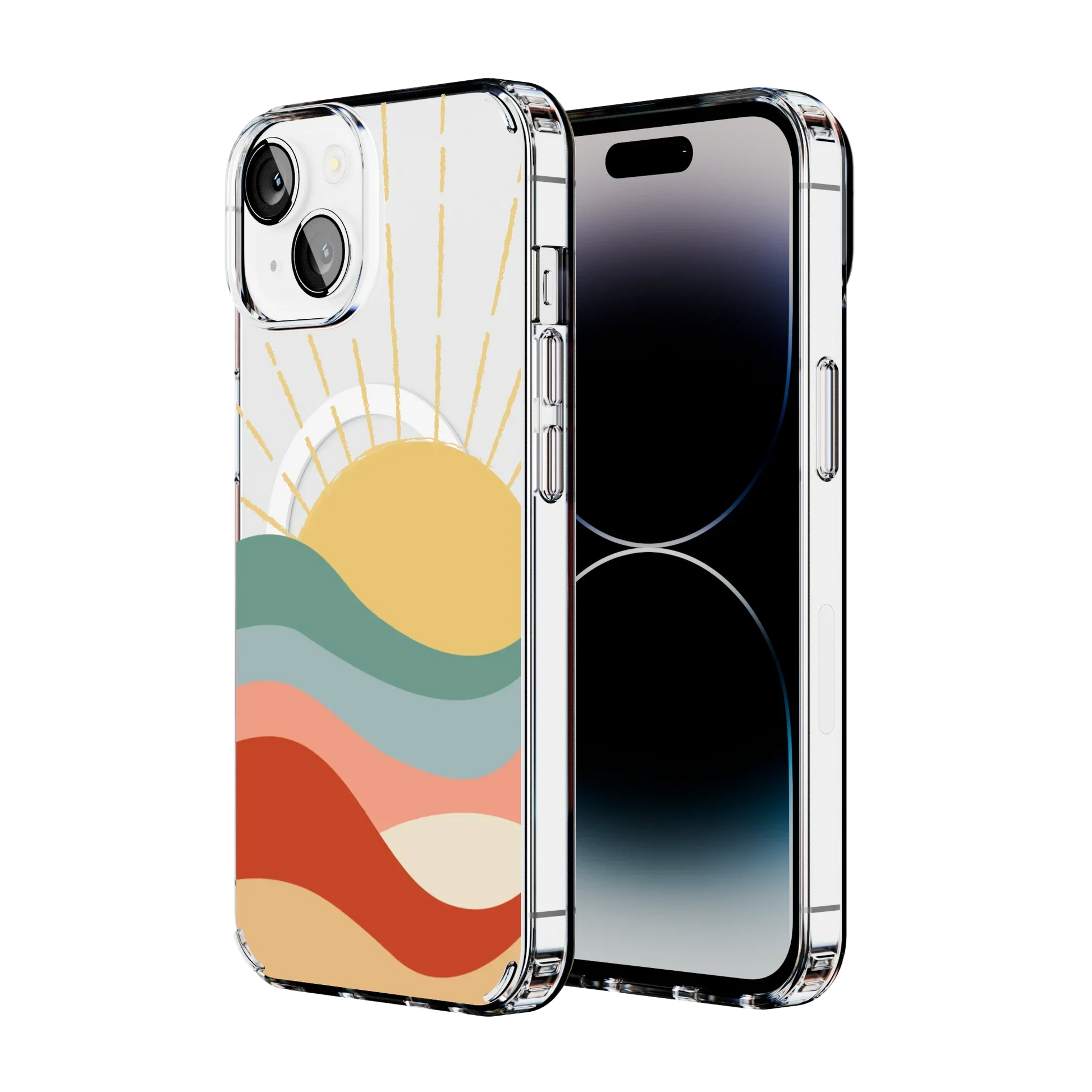 Here Comes the Sun | Colorblock Sunset Case iPhone Case get.casely