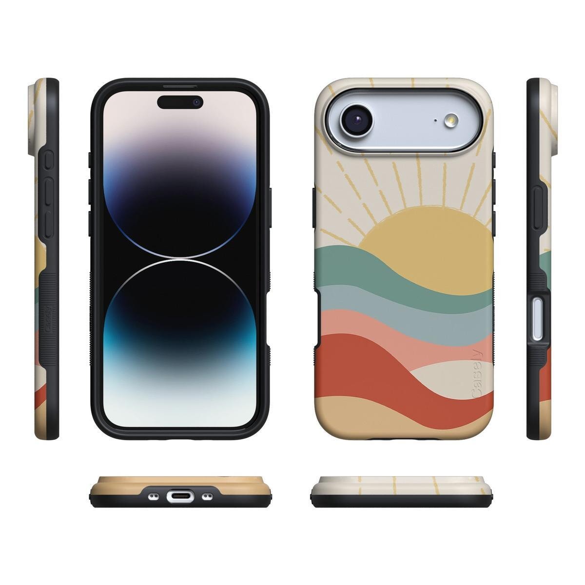 Here Comes the Sun | Colorblock Sunset Case iPhone Case get.casely