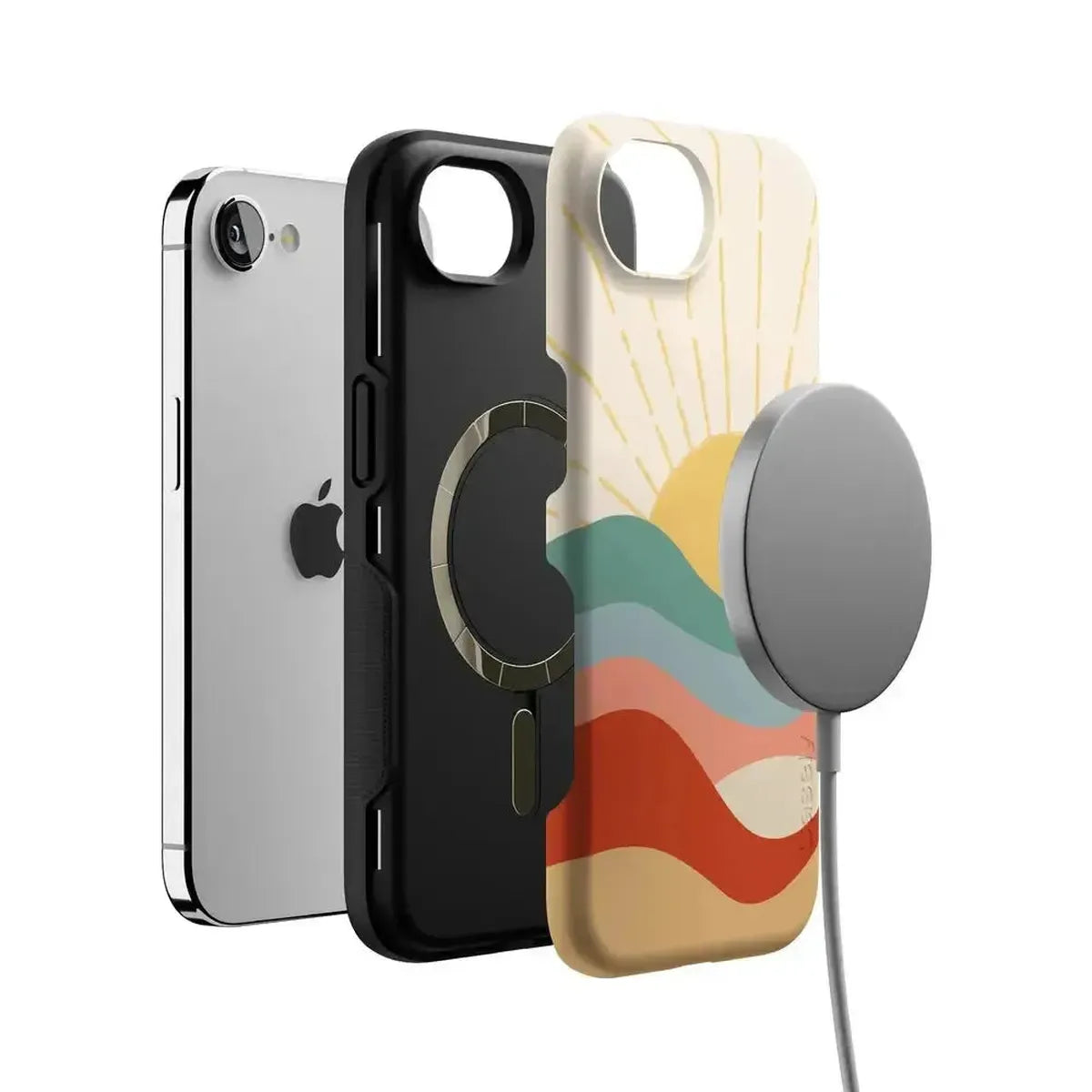 Here Comes the Sun | Colorblock Sunset Case iPhone Case get.casely