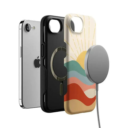 Here Comes the Sun | Colorblock Sunset Case iPhone Case get.casely