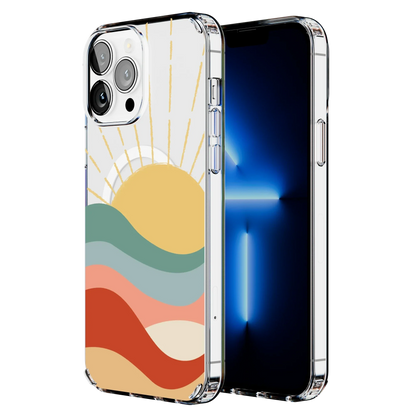 Here Comes the Sun | Colorblock Sunset Case iPhone Case get.casely