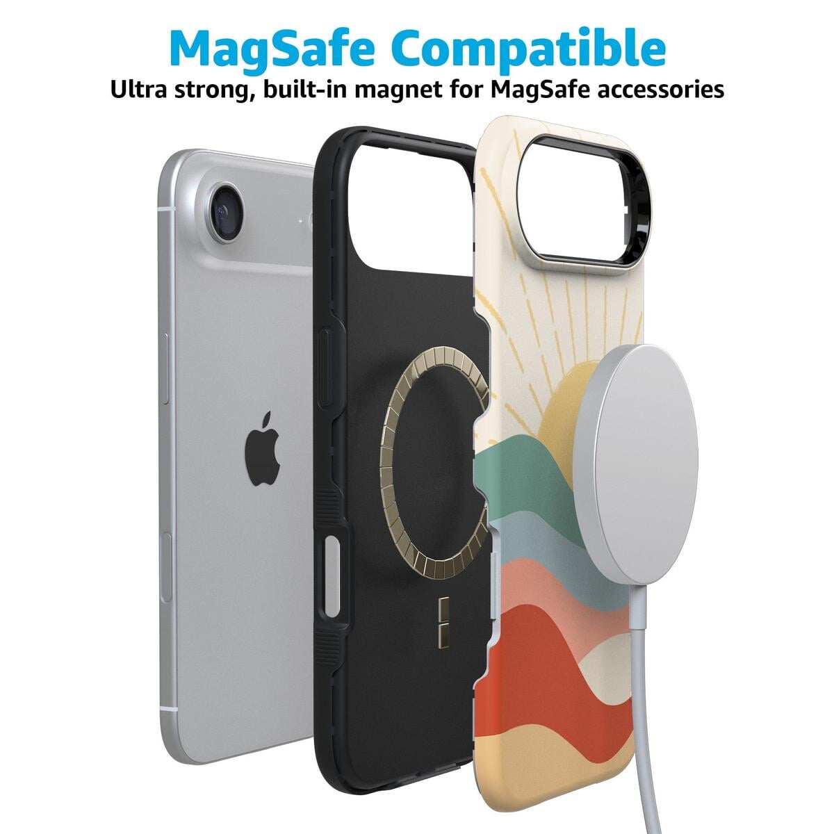 Here Comes the Sun | Colorblock Sunset Case iPhone Case get.casely