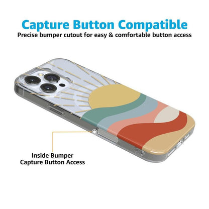 Here Comes the Sun | Colorblock Sunset Case iPhone Case get.casely