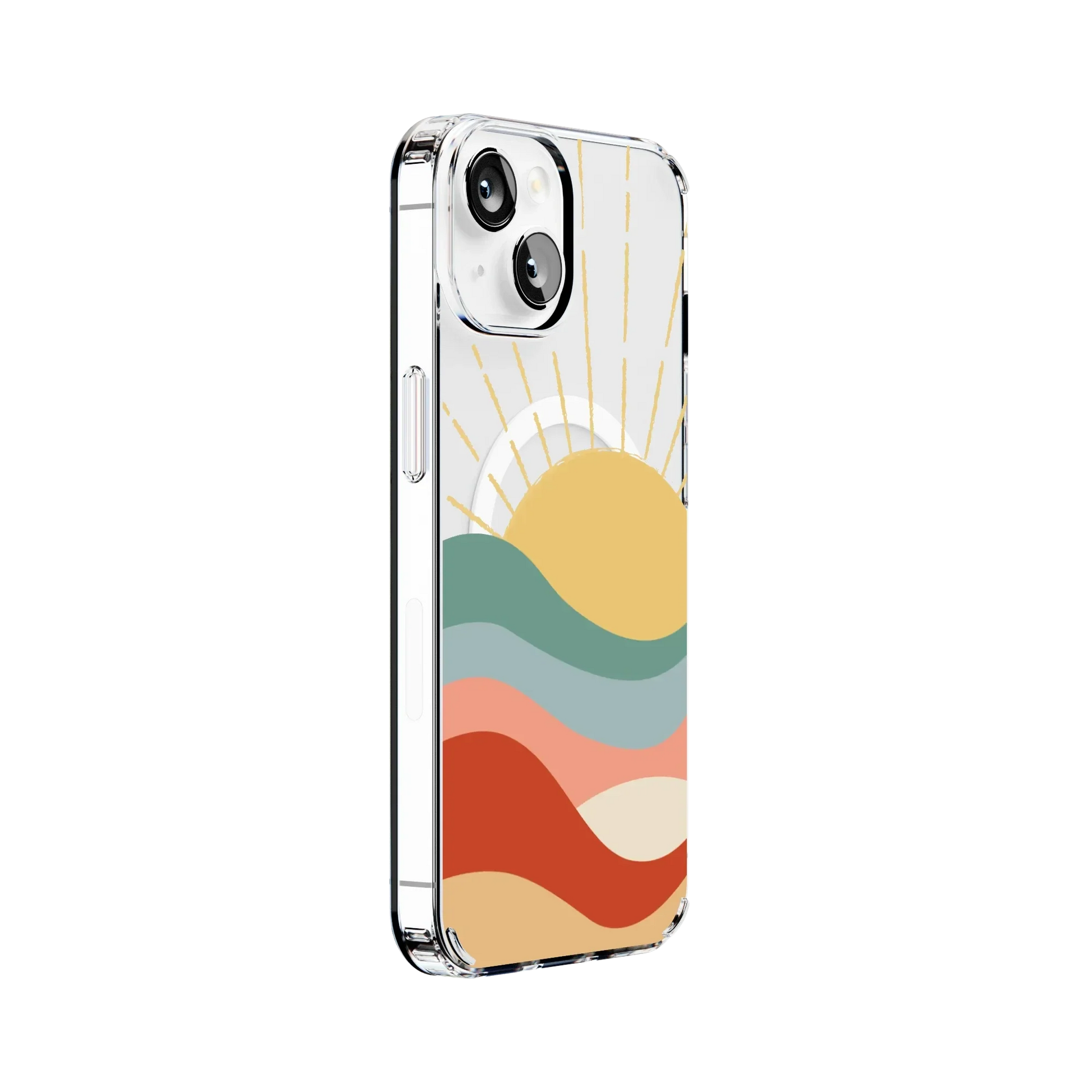 Here Comes the Sun | Colorblock Sunset Case iPhone Case get.casely