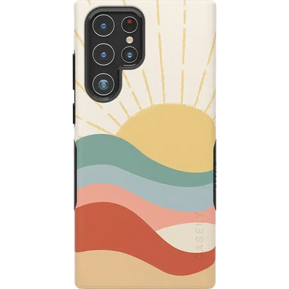Here Comes the Sun | Colorblock Sunset Samsung Case Samsung Case get.casely Bold Galaxy S22 Ultra