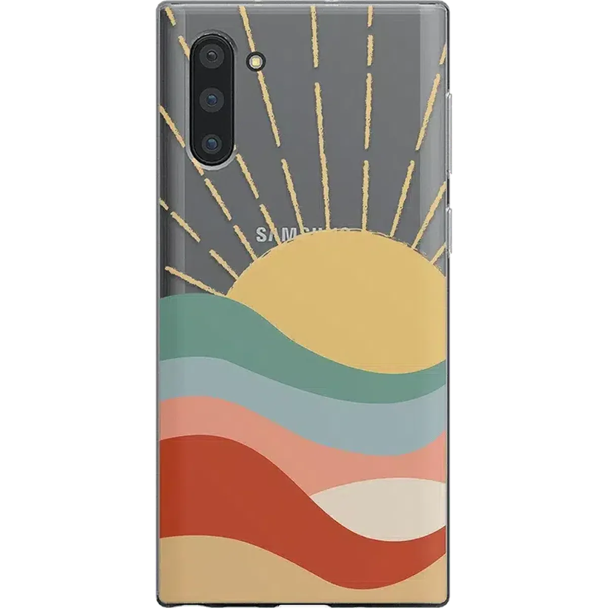 Here Comes the Sun | Colorblock Sunset Samsung Case Samsung Case get.casely Classic Galaxy Note 10 Plus