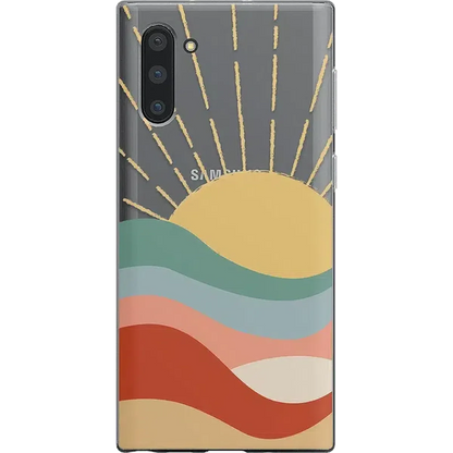 Here Comes the Sun | Colorblock Sunset Samsung Case Samsung Case get.casely Classic Galaxy Note 10 Plus