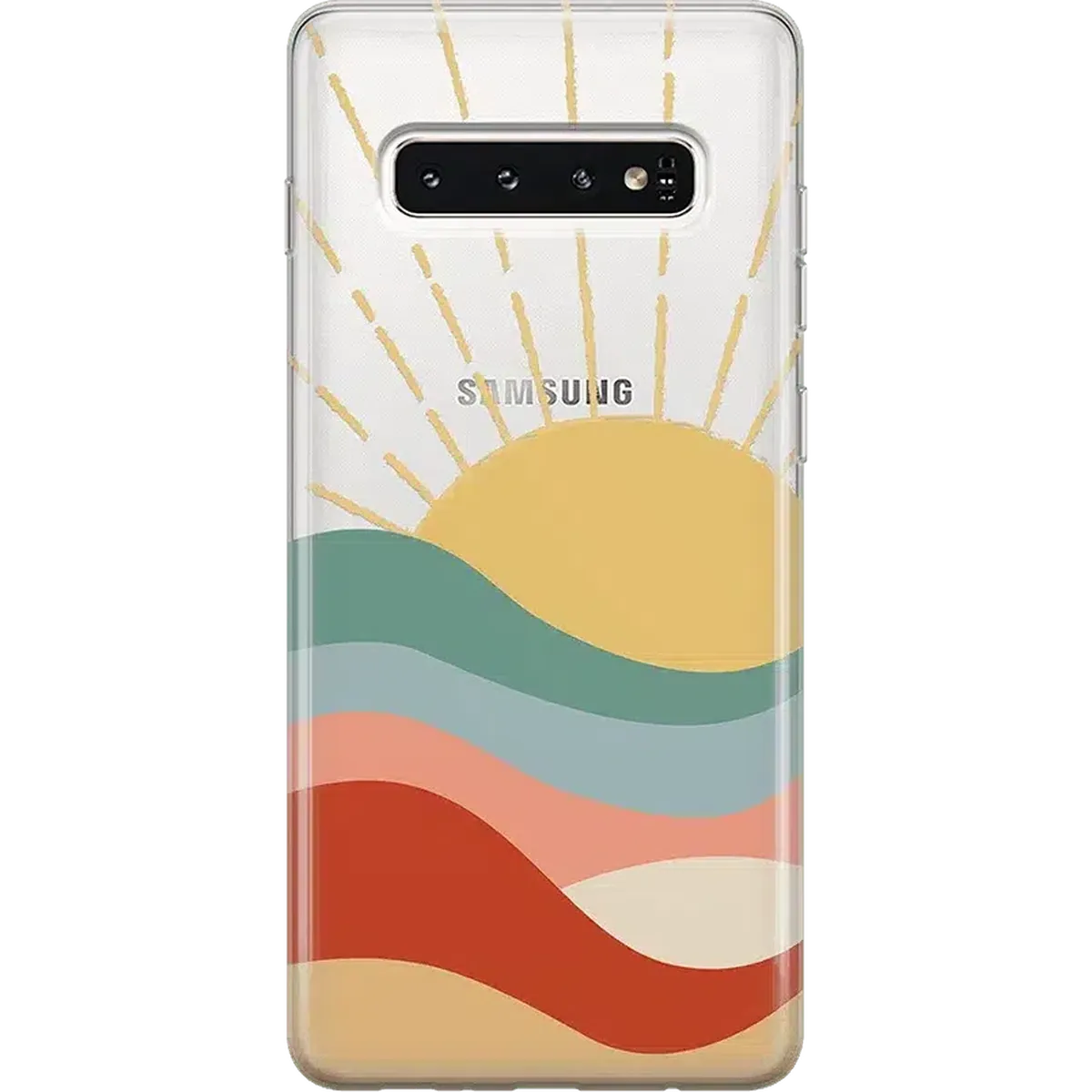 Here Comes the Sun | Colorblock Sunset Samsung Case Samsung Case get.casely Classic Galaxy S10