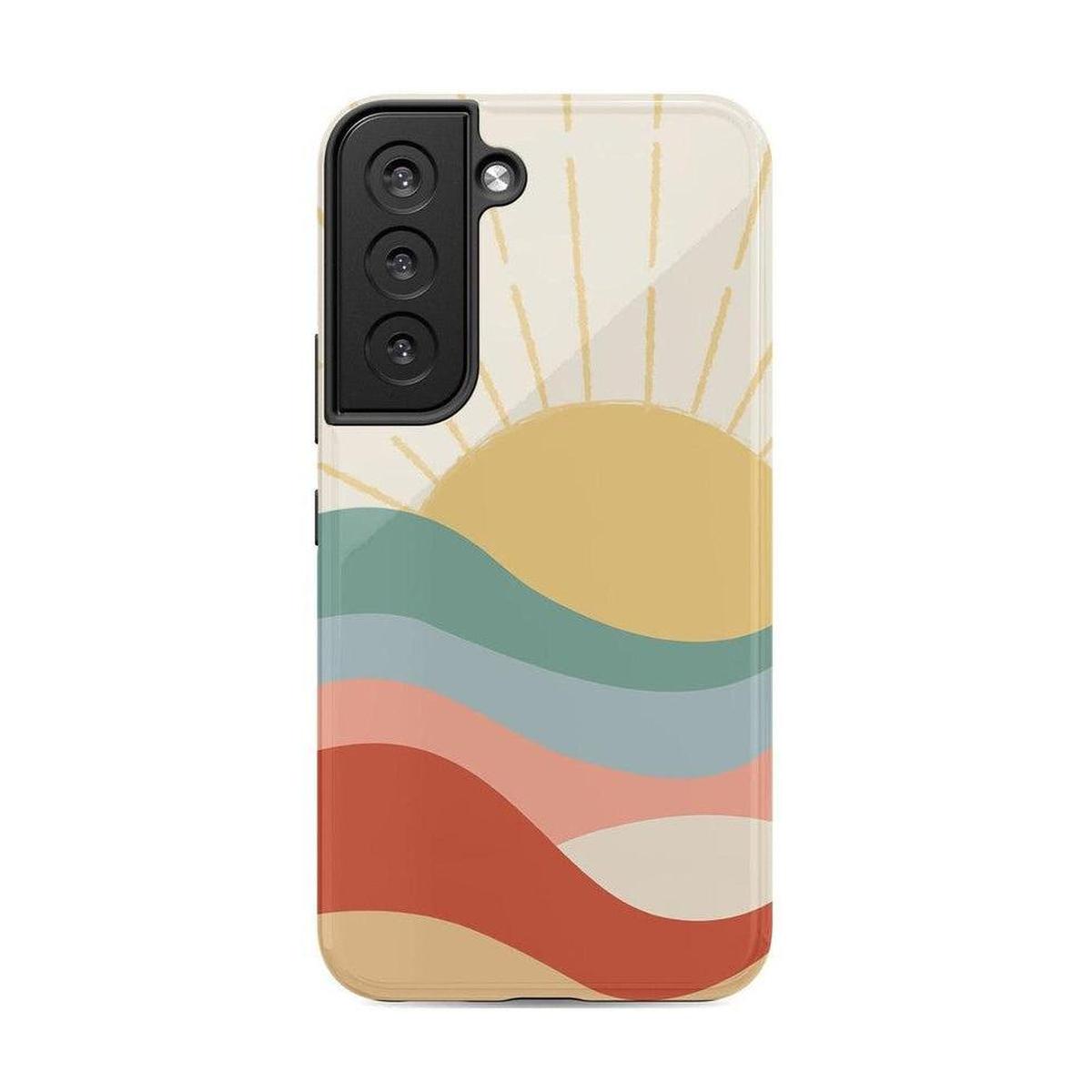 Here Comes the Sun | Colorblock Sunset Samsung Case Samsung Case Casetry Galaxy S22