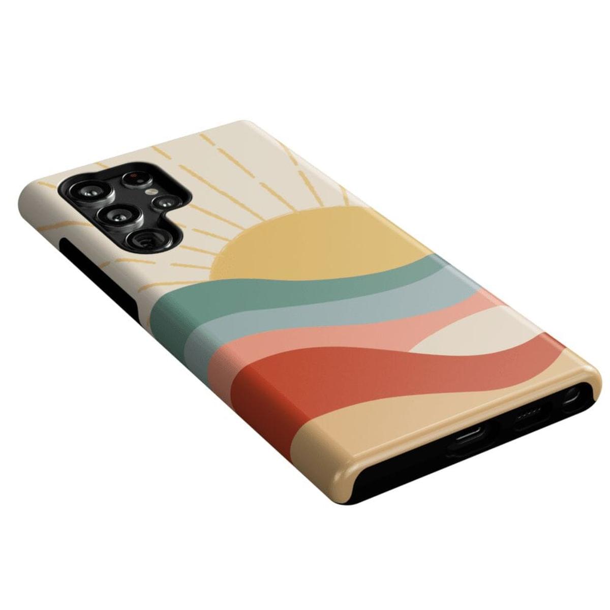 Here Comes the Sun | Colorblock Sunset Samsung Case Samsung Case Casetry