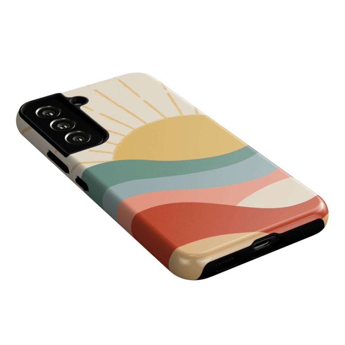 Here Comes the Sun | Colorblock Sunset Samsung Case Samsung Case Casetry