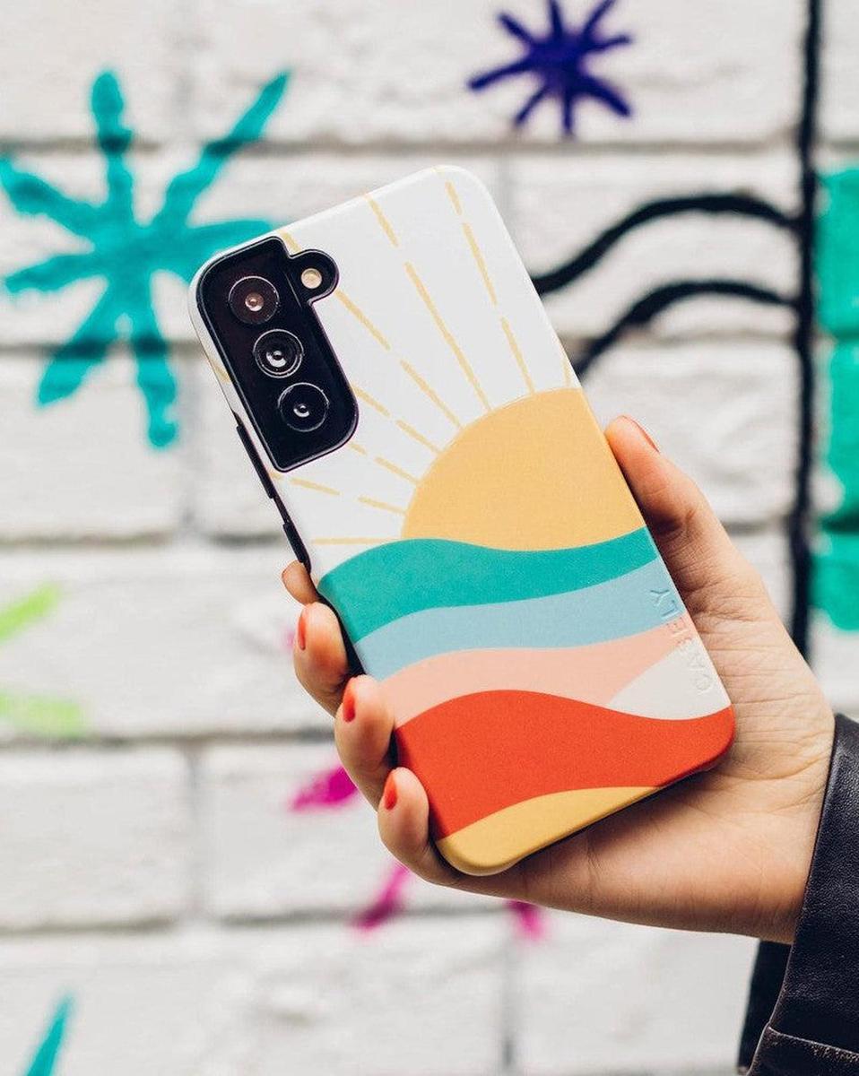 Here Comes the Sun | Colorblock Sunset Samsung Case Samsung Case get.casely