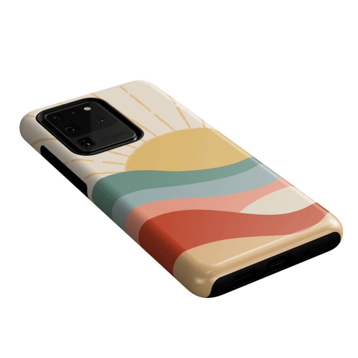 Here Comes the Sun | Colorblock Sunset Samsung Case Samsung Case Casetry