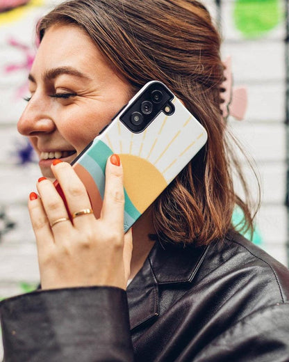 Here Comes the Sun | Colorblock Sunset Samsung Case Samsung Case get.casely