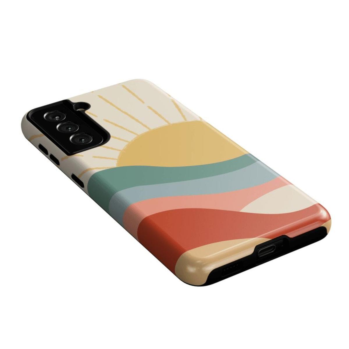 Here Comes the Sun | Colorblock Sunset Samsung Case Samsung Case Casetry
