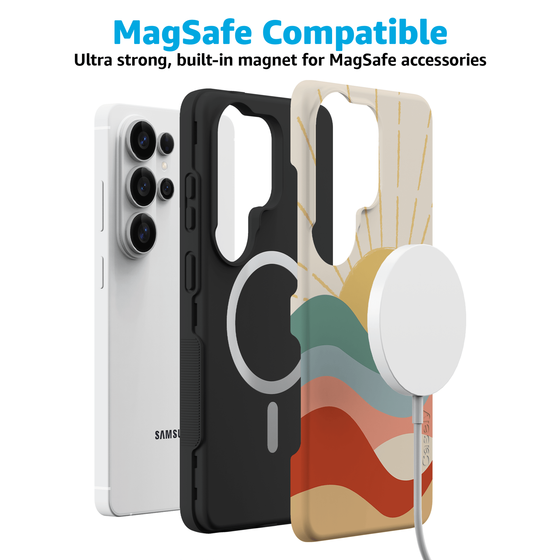 Here Comes the Sun | Colorblock Sunset Samsung Case Samsung Case get.casely