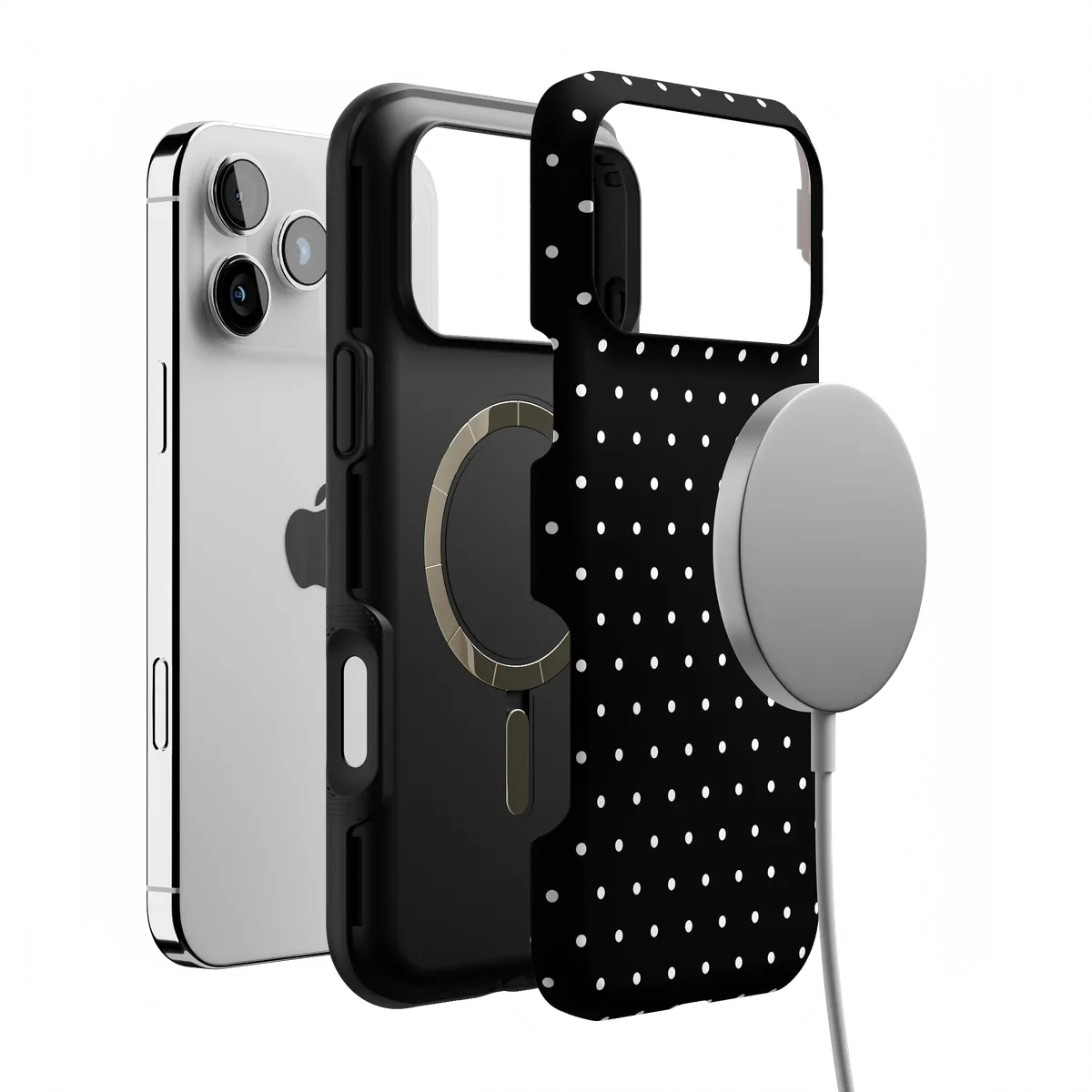On the Dot | White Polka Dot Case