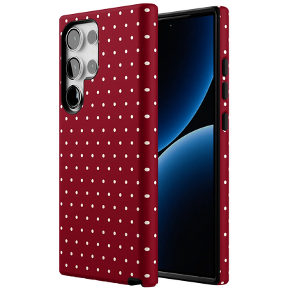 On the Dot | Maroon Polka Dot Case