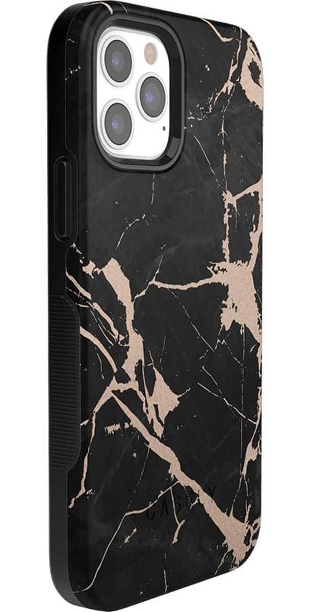 Hidden Gem | Rose Gold and Black Marble Case iPhone Case get.casely