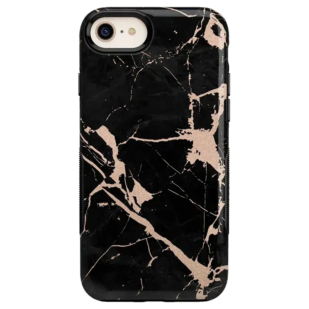Hidden Gem | Rose Gold and Black Marble Case iPhone Case get.casely
