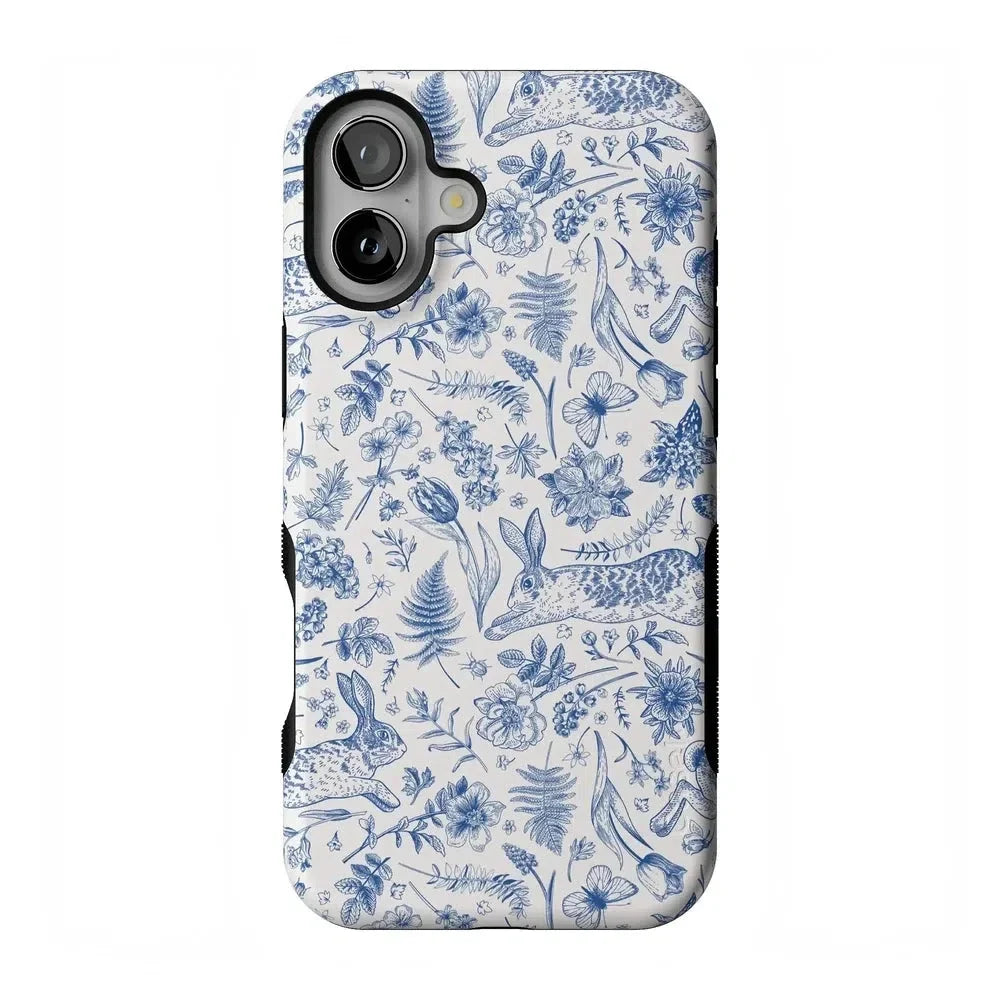 Hop & Bloom | Bunny Toile Case Phone Case Casetry Bold Flex + MagSafe® iPhone 16 Plus