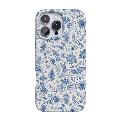 Hop & Bloom | Bunny Toile Case Phone Case Casetry Classic + MagSafe® iPhone 16 Pro Max